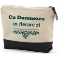 Gentuta multifunctionala bumbac,Cu Dumnezeu in fiecare zi